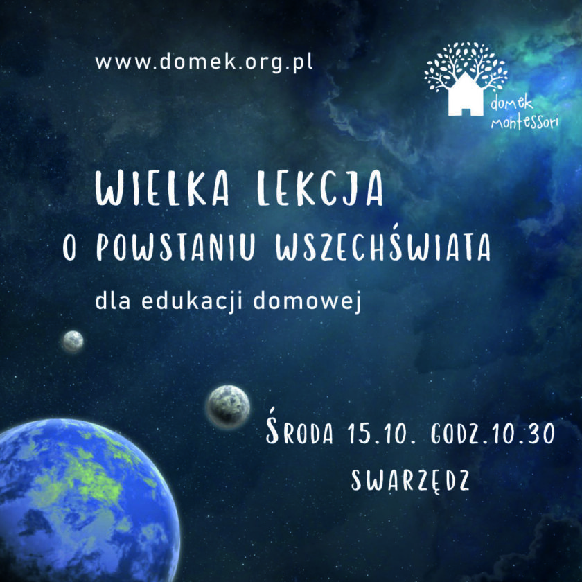 Wielka Lekcja o powstaniu Wszechświata 15.10.2025 godz. 10.30